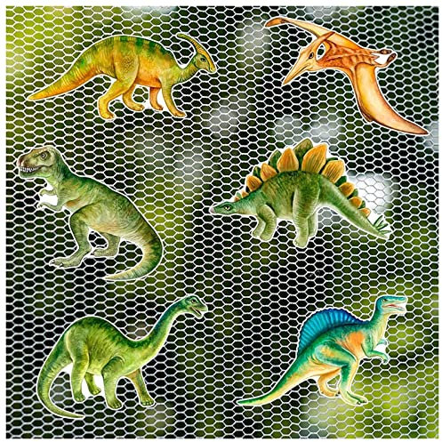 HYQW Magnete Für Fliegengitter Durchlaufschutz Reparaturset Und Vogelschlagschutz in EinemXRDSHY, Dinosaurier