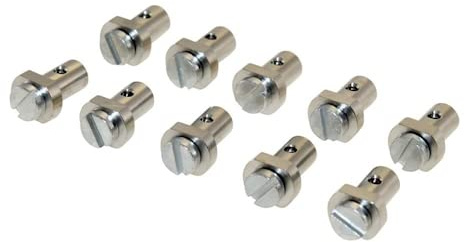 10x Bowdenzug Schraubnippel Klemmnippel 6x13 mm für Mofa Moped Mokick | Kompatibel mit Puch Hercules Kreidler Zündapp