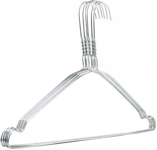 Grucce in Metallo 40 Cm per Abiti Salvaspazio con Intagli per Lavanderia (500)