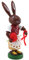 Thomas Preißler | Osterhasenfigur Osterhäsin Osterhase | Höhe 10 cm | erzgebirgische Volkskunst | Osterfigur Osterdeko aus Holz | als Oma