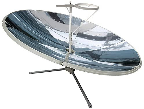 Cocina solar 1800W Estufa de horno solar de magnesia 150CM / 59 pulgadas de diámetro Cocina solar de concentración Cocina solar parabólica Concentrador solar de bricolaje Cocina sin combustible Calefa