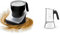 Clatronic Milchaufschäumer, MS 3326 & Bialetti - New Venus Induction, Edelstahl Herd Espresso-Kaffeemaschine, Geeignet für Alle Herdarten, 4 Tassen (170ml), Aluminium, Silber