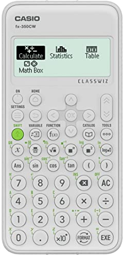 Casio FX-350CW Calcolatrice Scientifica con oltre 290 Funzioni e Display Naturale HD a 4 gradazioni di grigio