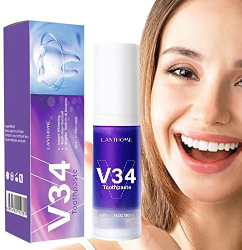 Correttore Colore, Sbiancamento Dei Denti Viola, Rimozione Delle Macchie Dei Denti, Dentifricio Viola, Macchie Dei Denti Per La Correzione Del Colore, Correttore Del Colore Hismile