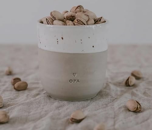 Eulenschnitt Kaffeebecher Opa