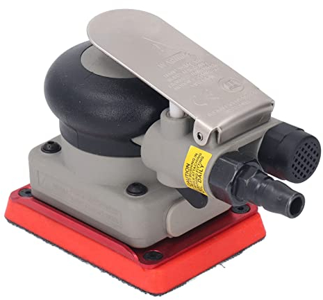EVTSCan Ponceuse Orbitale Pneumatique Portable 1/4, Oscillante Haute Vitesse 10 000 Tr/min, Pour le Ponçage des Surfaces Lissantes, le Travail du Bois, le Polissage des Métaux, la Réparation Et la Fi