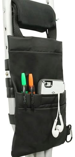 Krückentasche Aufbewahrungstasche für Krücken Wasserdicht Gehhilfen Tasche Tragbar Walker Tasche Krückstock Pocket Achselkrücken Unterarm Falttasche Krücke Rollstuhl Zubehör für ältere Menschen