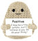 Aolso Lustige Positive Kartoffel, Gestrickte Kartoffelpuppe mit Positive Karten, Kreative Kartoffel Puppe, Mini-Plüsch Potato Puppe, Viel Glück Geschenke, Motivationsgeschenke (L-Khaki)