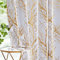 Fmfunctex White Gold Blackout Curtains for Living Room 90 inch Drop Eyelet Curtains for Bedroom Tree Branch Foil Thermal Insulated Window Curtain Panels 2 Panels