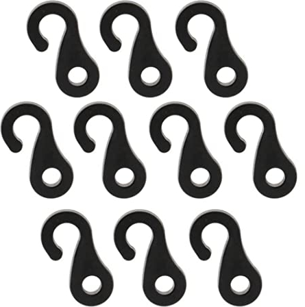 Tenda da campeggio a forma di forma di plastica gancio di plastica gancio elastico strumo strumo per fibbia accessorio 10pc gancio tenda