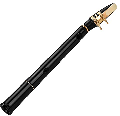 COMETX Mini-Taschen-Saxophon mit C-Schlüssel, ABS-Material mit Mundstücken, 10 Stück, Tragetasche, Holzblasinstrument