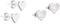Liebeskind Ohrringe LJ-0500-E-08 Damen Ohrstecker Herz Edelstahl Silber, One Size & Damen-Ohrstecker Edelstahl LJ-0307-E-11