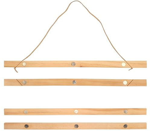 MÉGACRÉA Porte-affiche aimanté en bois naturel 41 cm