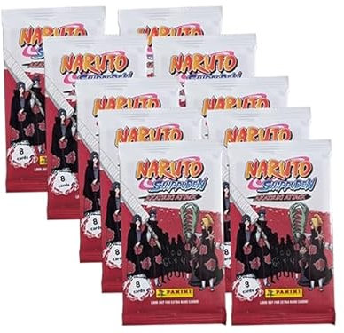 Panini Naruto Shippuden Akatsuki Attax Trading Cards (2024) Deutsche Version - 10x Booster je 8X Karten