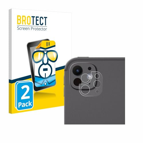 BROTECT Protector Pantalla para Apple iPad Pro 13 2024/2025 (SÓLO Cámara) Protector Transparente (2 Unidades) Anti-Huellas
