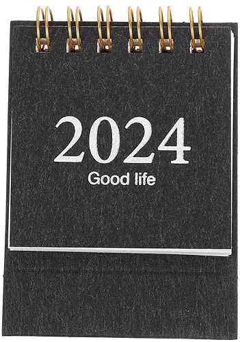 BCOATH Tischkalender Mit Zwei Spiralen Kleiner Standkalender Als Terminkalender Fürs Büro Freistehender Haushaltskalender Aus Strapazierfähigem Material