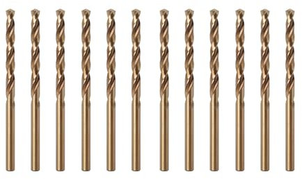 Misuyue 8% Cobalt Drill Bits, Metal Drill Bit Set 3mm, 12pcs HSS M42 Carbide Twist Drill Bit for Metal Stainless Hard Steel Aluminum, Wood Drill Bits