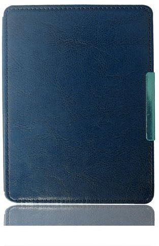 Compatibile con Kobo Glo (N613) 6 pollici eReader Tablet custodia, copertura completa ultra sottile in pelle con copertura pieghevole robusta con auto sleep/wake (blu navy)