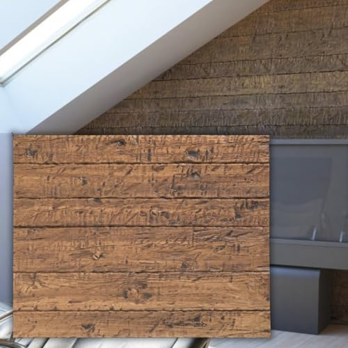 Bricopol Paneles Decorativos Para Pared | Panel Acústico 3D | Revestimiento Paredes Sin Obras | Térmico y Aislante | Ignífugos | Acabado Hiperrealista | Habitación Salón Cocina | Madera | Nogal