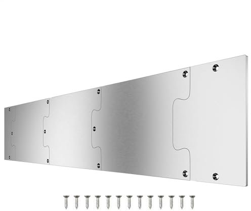 Shouxiut Door Kick Plate | Metal Door Protector Plate,Stainless Steel Protective Kickplate Anti-Scratch for Study Room Bathroom