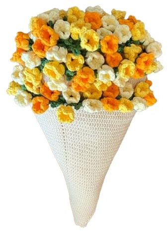 Cocila Kuscheldecke, Gehäkelte Blumen Sofa Decke, Rose Bouquet Outdoor Decke, Strickdecke Picknickdecke Home Decor, Boho Throw Blanket Gift Geburtstagsgeschenk für Frauen Mutter Freundinnen