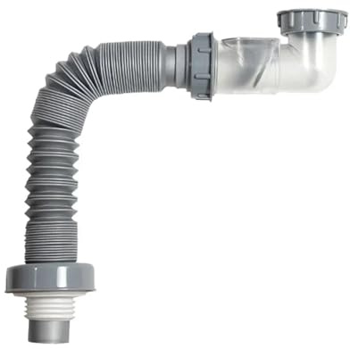 Abflussschlauch-Set for Küchenspüle, Filter mit Absperrventil for Waschbecken, Badezimmer, desodorierend und verbrühungssicher, Abflussrohr for Spüle