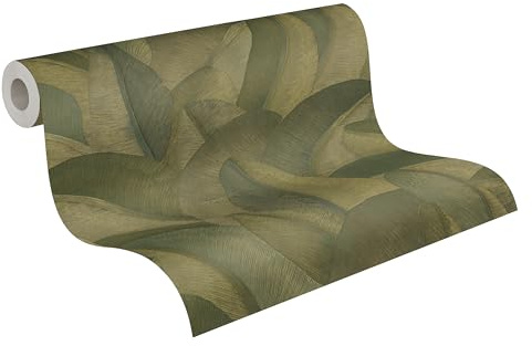 A.S. Création Uni-Vliestapete – Braun, Grau, Metallic – 10,05 x 0,53 m | Einfarbig & vielseitig kombinierbar – schimmernde Wandtapete, ansatzfrei & spurlos abziehbar, für Wohn- und Schlafzimmer
