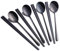 Buyer Star 4 Sätze Korean Essstäbchen Koreanische Stäbchen Löffel Schwarz Edelstahl Chopsticks Spoons für 4 Personen