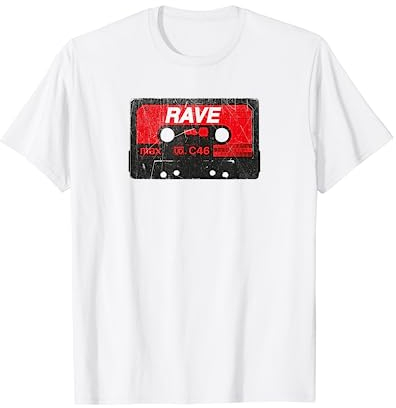 Vintage Rave Kassette Acid Synthesizer Analog Party Retro T-Shirt