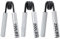 COVVY Handgriff-Stärker, 3er-Pack (150,200,250 LBS) Griffkrafttrainer, Unterarmstärker, Handstärker, für Zuhause, Fitnessstudio und Büro(Silber)