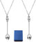 UOWAN,Set di 8 collane con ciondolo a forma di cucchiaino da tè regolabile, collana con ciondolo a forma di cucchiaino da tè con catenina e cucchiaino da Alice Snuff Ibiza, Silver, 2 PCS Silver