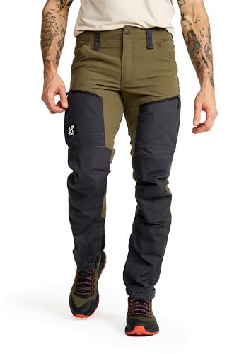 RevolutionRace Herren RVRC GP Pro Pants, Hose zum Wandern und für viele Outdoor-Aktivitäten, Dark Olive, S