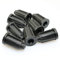 heyous Lot de 8 douilles rondes en plastique pour roulette - Tige intérieure de 1,1 cm - Noir
