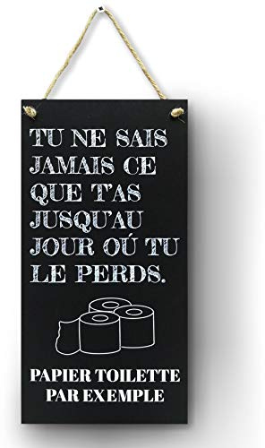 CARISPIBET Du weißt nie | Lustiges und exzentrisches Hausdekor-Schild, für das Badezimmer, lustiger Witz, Wohnaccessoires, 15,2 x 30,5 cm