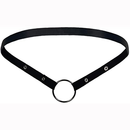ChicLSQ Belüftung Peniskäfig Keuschheitsgürtel Set mit 4 Cockringe Klein Keuschheit Keuschheitskäfig Mann Bondage Extrem für Männer Keuschheit Penis Käfig Schwarz (Schwarzer Gürtel)