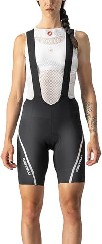 Castelli, VeLolecissima Damen Trägerhose, 3 Stück, Schwarz/Silber, X-Groß