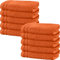 Erwin Müller Handtuch 10er-Pack Heidelberg 100% Baumwolle orange Größe 50x100 cm - saugstark, gut trocknend, kompakt, leichte Qualität - ideal für Sport, Strand, Reisen