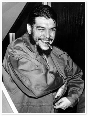 Posterlounge Ernesto Che Guevara Poster | 60 x 80 cm Schwarz-Weiß Wandbilder Wanddeko
