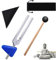 Bysameyee Stimmgabel 128 Hz, Medizinische nichtmagnetische Stimmgabel aus Aluminiumlegierung C-128 zur Heilung mit Taylor Percussion Hammer Mallet (528Hz)