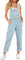 Roskiky Salopette da Donna Tuta Donna Intera Tuta Jeans Donna Salopette Casual Stretch Denim Donna Jeans Tuta Con Tasche, Azzurro, Xxl Tuta Intera Donna