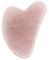 Gua Sha Quarz Rose Masseur Gesicht, Guasha in Naturstein + Schutzhülle, Anti -Aging -Gesichtsmassage, reduziert feine Linien, stimuliert die Blutkreislauf, gesunde und Brillante Haut - Sun & Sia