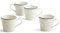 Royal Doulton Mugs, Stoneware, Designed to Mix & Match, Gordon Ramsay Maze Mug 400ml/13.5flo,z Denim Line, Set of 4, Blue