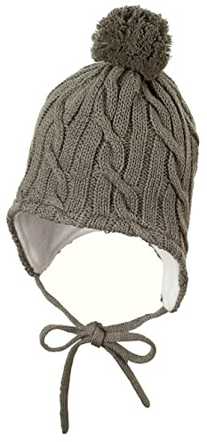 Sterntaler Mütze mit Bommel, Strickmütze mit Bommel