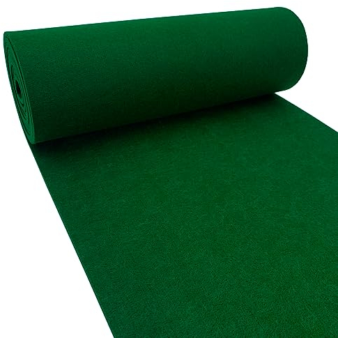 aufodara Filzrolle Filzstoff 30cm x 250cm x 3mm Polyester Filz für DIY Aufbewahrungstasche Filzunterlage Patchwork Nähen Basteln Handwerken Dekoration (Grün)