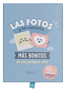 Mr. Wonderful Tarjetas para bebés, Las fotos y los recuerdos más de mi primer año, 15,1 x 2,7 x 11,1