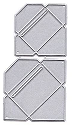 KieTeiiK Stanzschablonen,Briefumschlag Metall-Stanzformen DIY-Stempel Basteln Schablonen Schablonen zum Prägen Scrapbooking Dekoration
