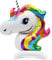 Folienballons * SÜSSE TIERE * als Deko für Geburtstag und Party | Stehende Luftballons, 37-47cm groß | Safari Dschungel Bauernhof Kinder Kindergeburtstag Partydeko Ballons, Edition: Einhorn