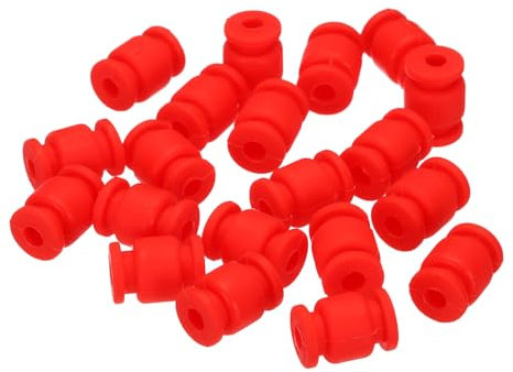 QUARKZMAN Bolas de Goma Antivibración para Controlador de Vuelo RC F4 F7 y Gimbal Bolas de Amortiguación de Choque M3.5X13mm Accesorios DIY de Modelos RC (Rojo) 36 Paquete
