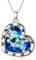 enjoylifecreative Damen Jungfrau Sternzeichen Halskette Sterlingsilber Virgo Sternbilder Stern Kristall Anhänger Kette Horoskop Astrologie Geburtstag Schmuck Geschenke für Frauen Mädchen