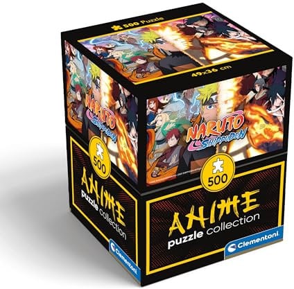 Clementoni Shippuden Shippuden-500, Horizontal, Fun for Adults, Manga, Anime, Made in Italy, Colour 500 Pieces Cube Naruto, 35516